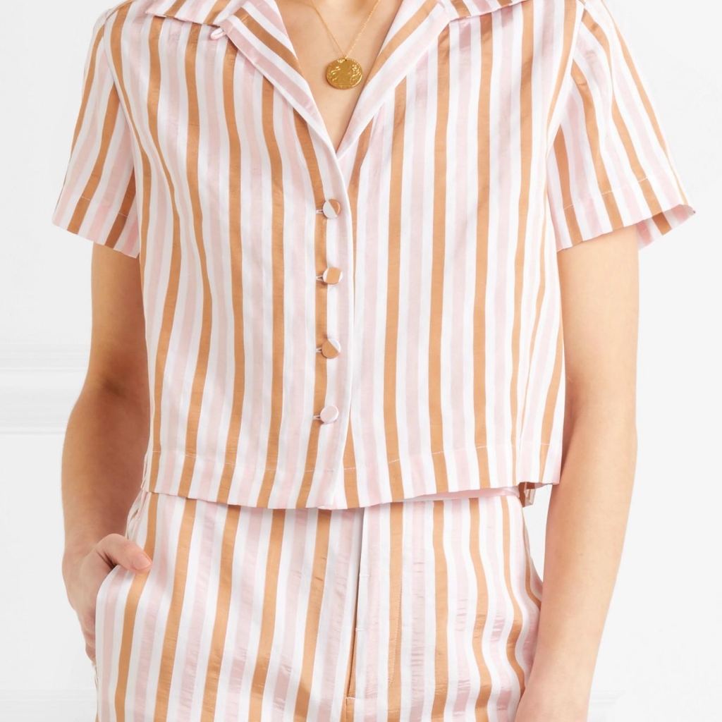 Striped Jacquard Top
